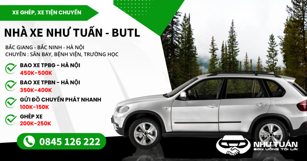 Xe ghép Bắc Giang - Hà Nội